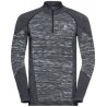 Bl Top Turtle Neck L/s Half Zi