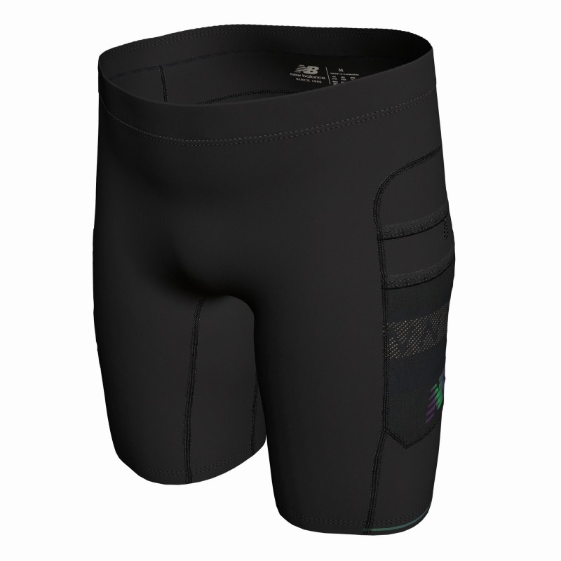 Cuissard NEW BALANCE q speed 8 half tight HOMME pour le sport trail running