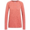 T-shirt de running Femme à manches longues sans coutures Essentials - Cinnabar