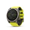 Montre GPS connectée Garmin Fenix 8 Solar Sapphire - 51mm - Graphite Jaune Néon