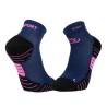 Chaussettes Scr One Evo Bleu, Rose