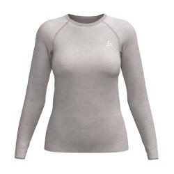 T-shirt de running Essentials Femme sans coutures à manches longues - Silver Cloud