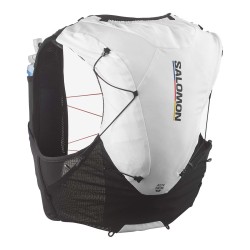 Veste d'hydratation de running ADV SKIN 12 RACE FLAG Unisexe - Blanc / Noir