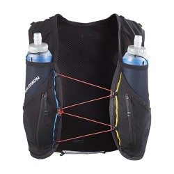 Veste d'hydratation de running ADV SKIN 12 RACE FLAG Unisexe - Blanc / Noir