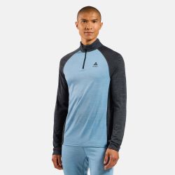 Bl Top Turtle Neck L/s Half Zi