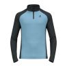 Bl Top Turtle Neck L/s Half Zi