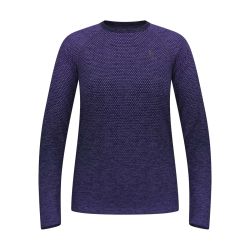 T-shirt de running Femme sans coutures à manches longues Essentials - Eclipse Chiné