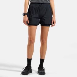 Short de running 2en1 3 inch Zeroweight 2.0 pour Femme - Noir