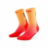 Chaussettes de compression Run Edt Gradient Mid cut 5.0 - Red / Marigold Fade