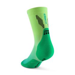 Chaussettes de compression Run Edt Gradient Mid cut 5.0 - Green / Lime Fade