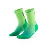 Chaussettes de compression Run Edt Gradient Mid cut 5.0 - Green / Lime Fade