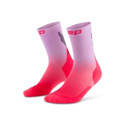 Chaussettes de compression Run Edt Gradient Mid cut 5.0 - Pink / Lilac Fade
