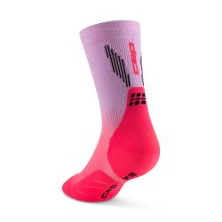 Chaussettes de compression Run Edt Gradient Mid cut 5.0 - Pink / Lilac Fade