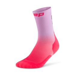 Chaussettes de compression Run Edt Gradient Mid cut 5.0 - Pink / Lilac Fade