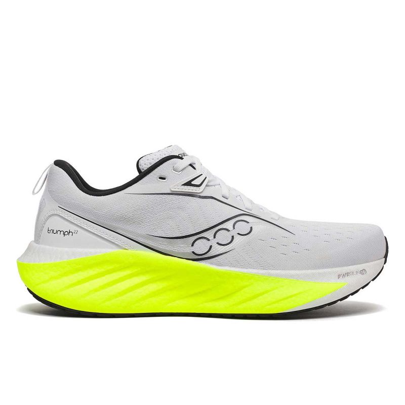 Triumph 22 - Chaussure de running Homme - White / Citron Triumph 22 - Chaussure de running Homme - White / Citron