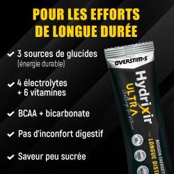Hydrixir Ultra Menthe - Boisson énergétique - 10 sticks de 40g