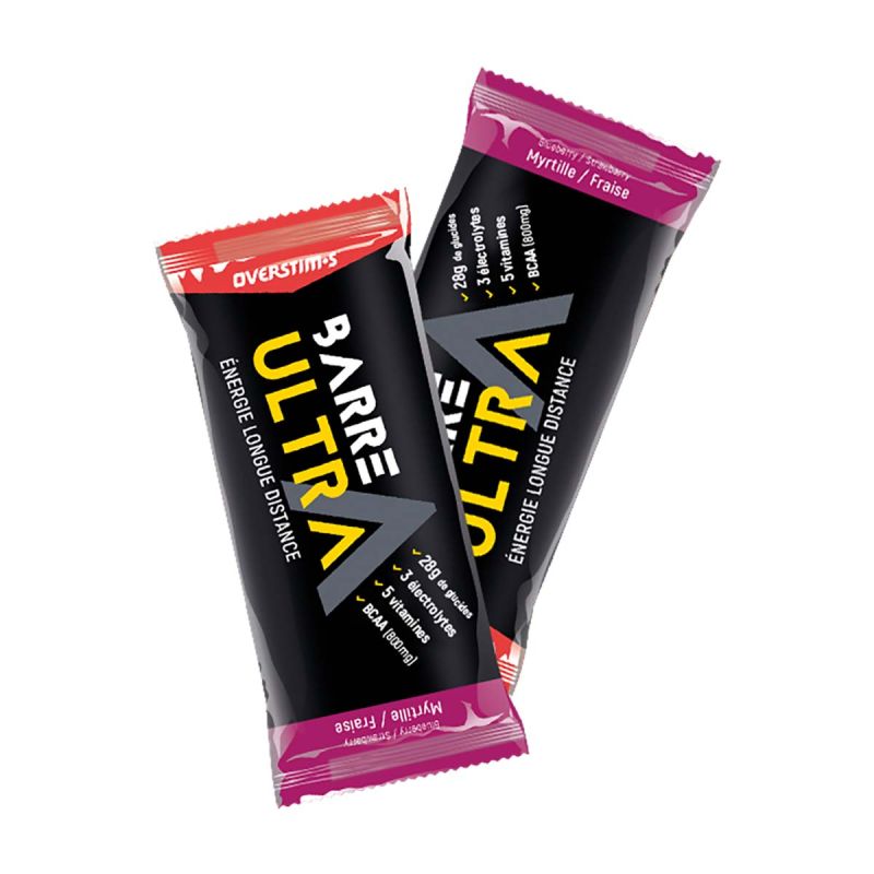 Barre Ultra Fraise Myrtille - Barre énergétique pour la longue distance - 4 barres de 40g Barre Ultra Fraise Myrtille - Barre énergétique pour la longue distance - 4 barres de 40g