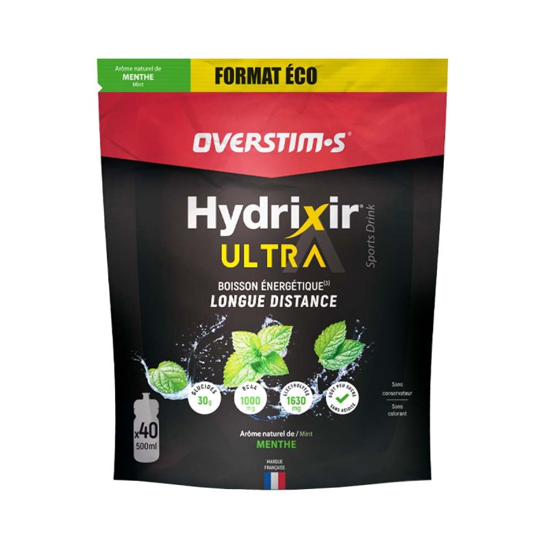 Hydrixir Ultra Menthe - Boisson énergétique - Format éco 1.6kg
