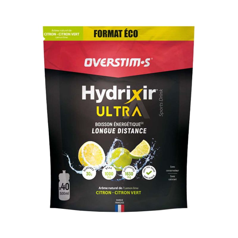 Hydrixir Ultra Citron / Citron Vert - Boisson énergétique - Format éco 1.6kg