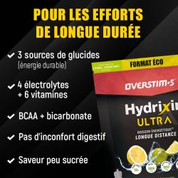 Hydrixir Ultra Citron / Citron Vert - Boisson énergétique - Format éco 1.6kg