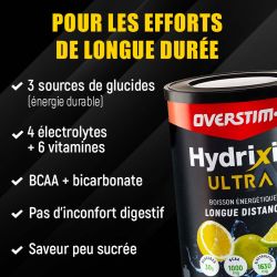 Hydrixir Ultra Thé Pêche - Boisson énergétique - Format Boite 400g