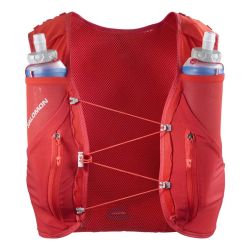 Veste d'hydratation running ADV Skin 12 Scarlet + flasks