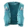 Veste d'hydratation running ADV Skin 12 Turquoise + flasks