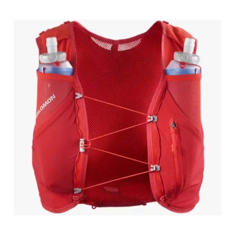 Veste d'hydratation running ADV Skin 5 Flame Scarlet+ flasks