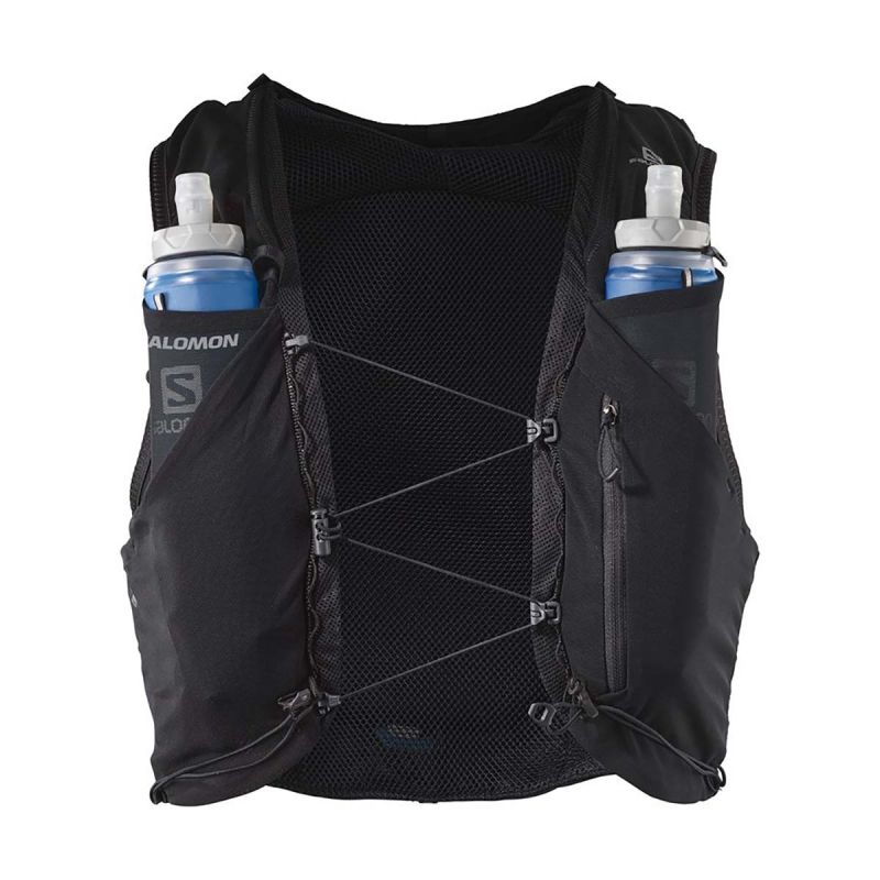 Veste d'hydratation running ADV Skin 5 Noir + flasks