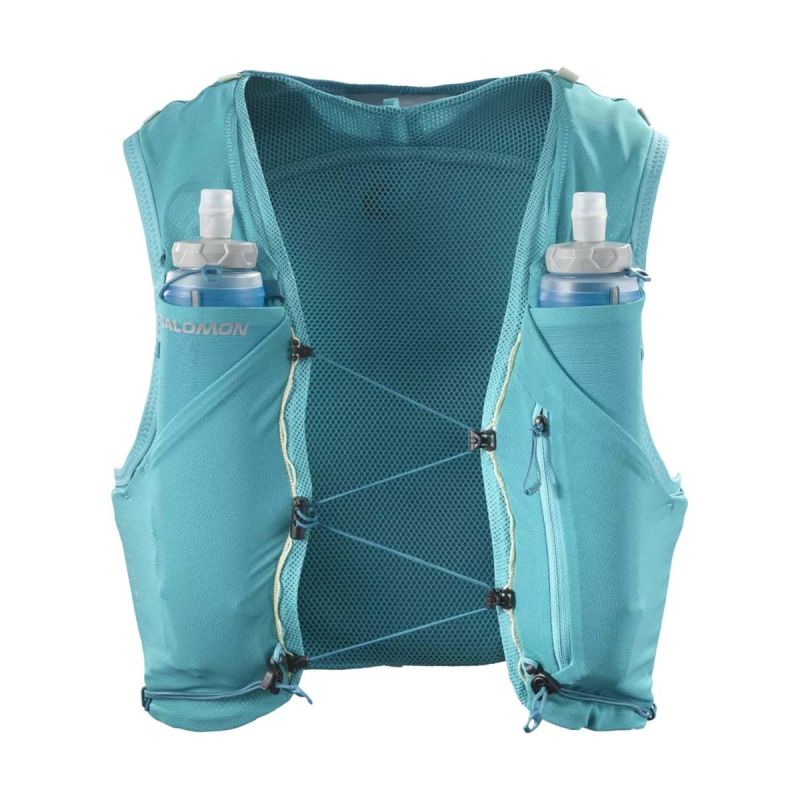 Veste d'hydratation running ADV Skin 5 Tahitian Tide + flasks