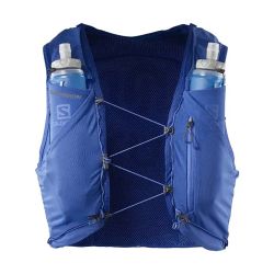 Veste d'hydratation running ADV Skin 5 Nautical Blue + flasks