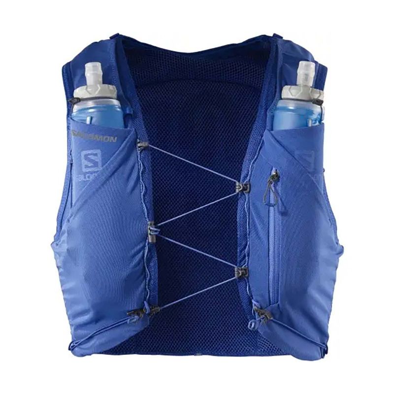 Veste d'hydratation running ADV Skin 5 Nautical Blue + flasks