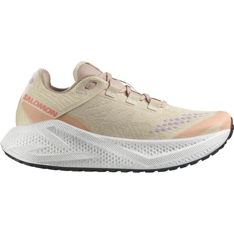 Aero Glide 3 Grvl - Chaussure Gravel running Femme - Shortbread / White / Fusion Coral