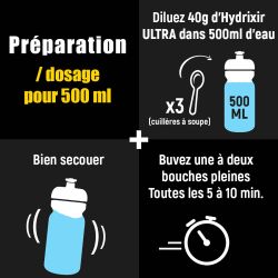 Hydrixir Ultra Mangue Passion - Boisson énergétique - Format Boite 400g