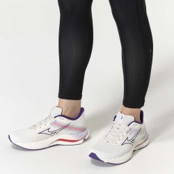 Wave Inspire 21 - Chaussure de course sur route Femme - Snow White / Violet Indigo / Camellia Rose