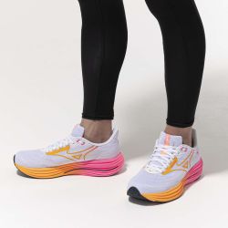 Wave Rider 29 - Chaussure Running Unisexe - White / Tang Orange / Pink Tetra