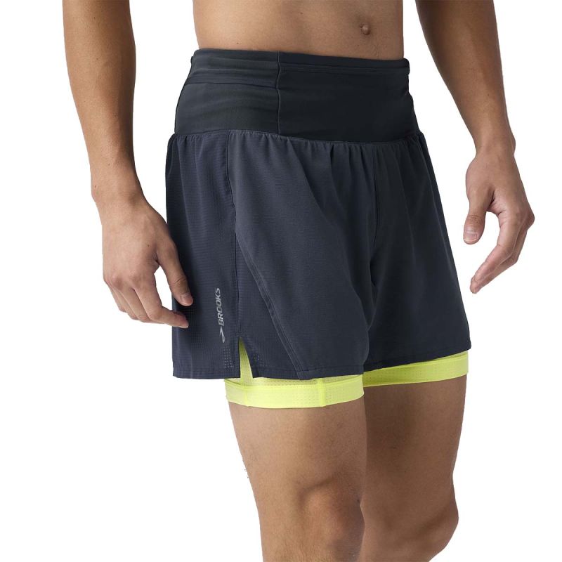 High Point 5" 2-in-1 Short 2.0 pour homme - Blue Nights / Sunrise
