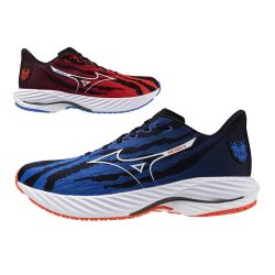 Wave Rider 28 - Chaussures de Course Unisexe - Ignition Red / White / Baseball Blue