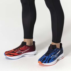Wave Rider 28 - Chaussures de Course Unisexe - Ignition Red / White / Baseball Blue