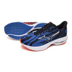 Wave Rider 28 - Chaussures de Course Unisexe - Ignition Red / White / Baseball Blue