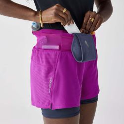 High Point 3" 2-in-1 Short 2.0 pour femme - Fuchsia / Blue