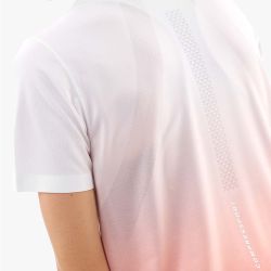 T-shirt Performance Femme - Fluo Red / White