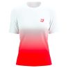 T-shirt Performance Femme - Fluo Red / White