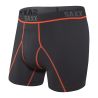 Boxer Kinetic Hd Compression légère - Black / Vermillon