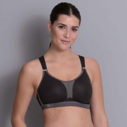 Soutien-gorge de sport dos nageur Dynamix Star - Soutien extrême - Anthracite