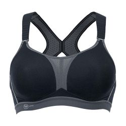 Soutien-gorge de sport dos nageur Dynamix Star - Soutien extrême - Anthracite