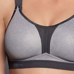 Soutien-gorge de sport dos nageur Dynamix Star - Soutien extrême - Gris Chiné