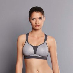 Soutien-gorge de sport dos nageur Dynamix Star - Soutien extrême - Gris Chiné