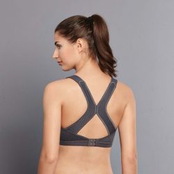 Soutien-gorge de sport dos nageur Dynamix Star - Soutien extrême - Gris Chiné