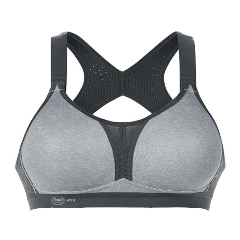 Soutien-gorge de sport dos nageur Dynamix Star - Soutien extrême - Gris Chiné Soutien-gorge de sport dos nageur Dynamix Star - Soutien extrême - Gris Chiné